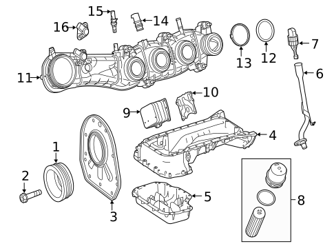 Oil Pan for 2023 Mercedes-Benz E63 AMG S #0