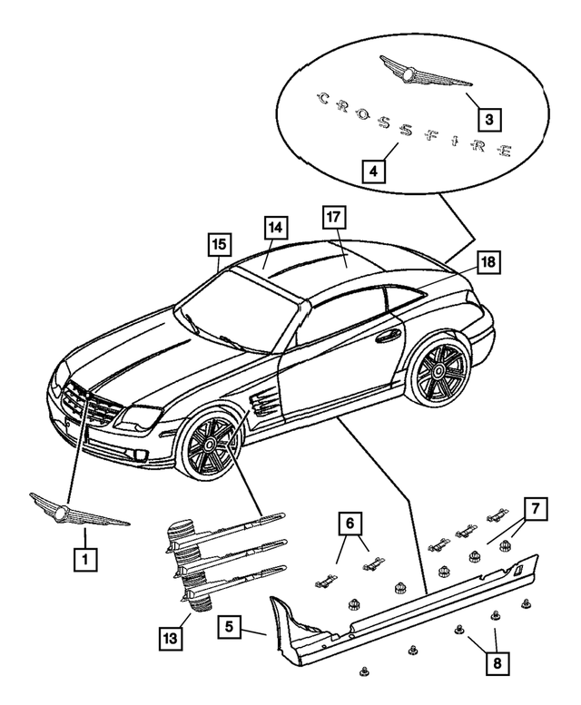 5097735AA - Fuel: Plastic Rivet for Mopar Image image