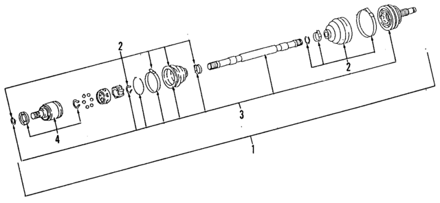 3971101E08 - : Inner Cv Joint for Nissan: NX, Sentra Image