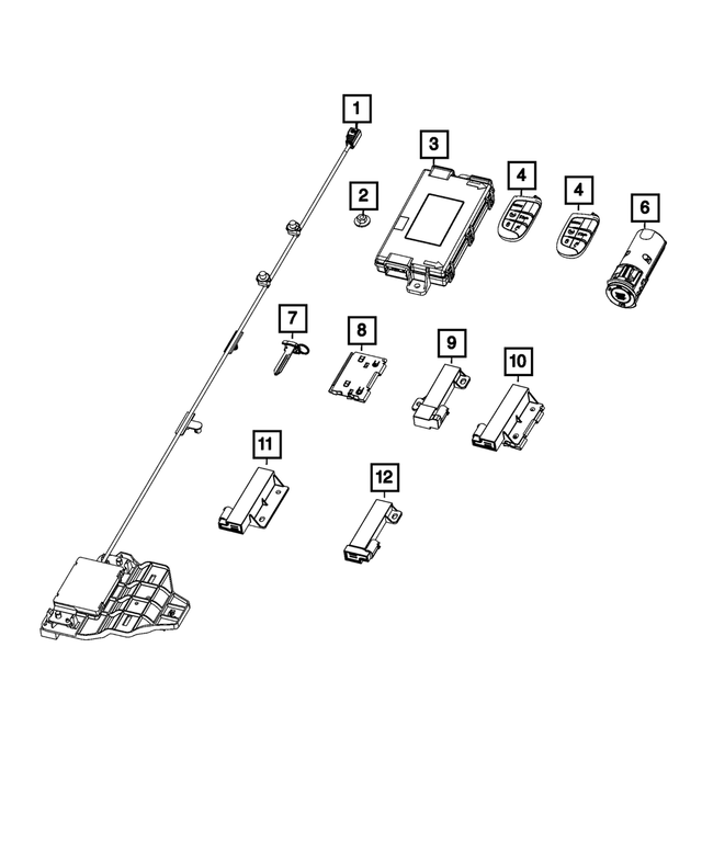 68441615AA - Electrical: Hub Receiver for Mopar Image