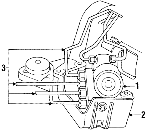 ABS Components for 1996 Chrysler Town & Country #0