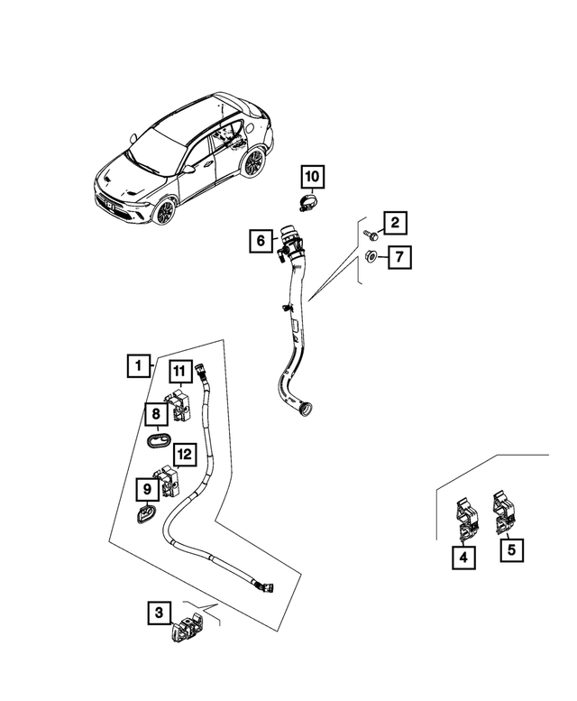 6106134AA - Fuel and Accelerator Pedal: Hex Nut for Mopar Image