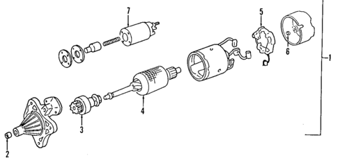 Starter for 1994 Mercury Capri #0