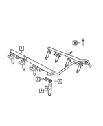 4593811AA - Fuel: Fuel Rail for Mopar Image