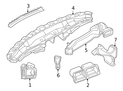 Ducts for 2003 BMW 325xi #0