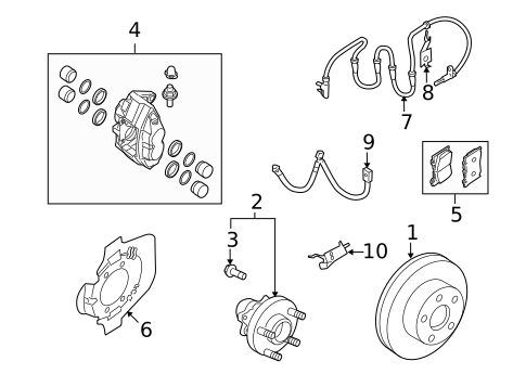Front Brakes for 2012 INFINITI M56 #4