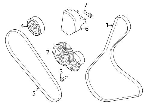 Belts & Pulleys for 2022 Ford Escape #0
