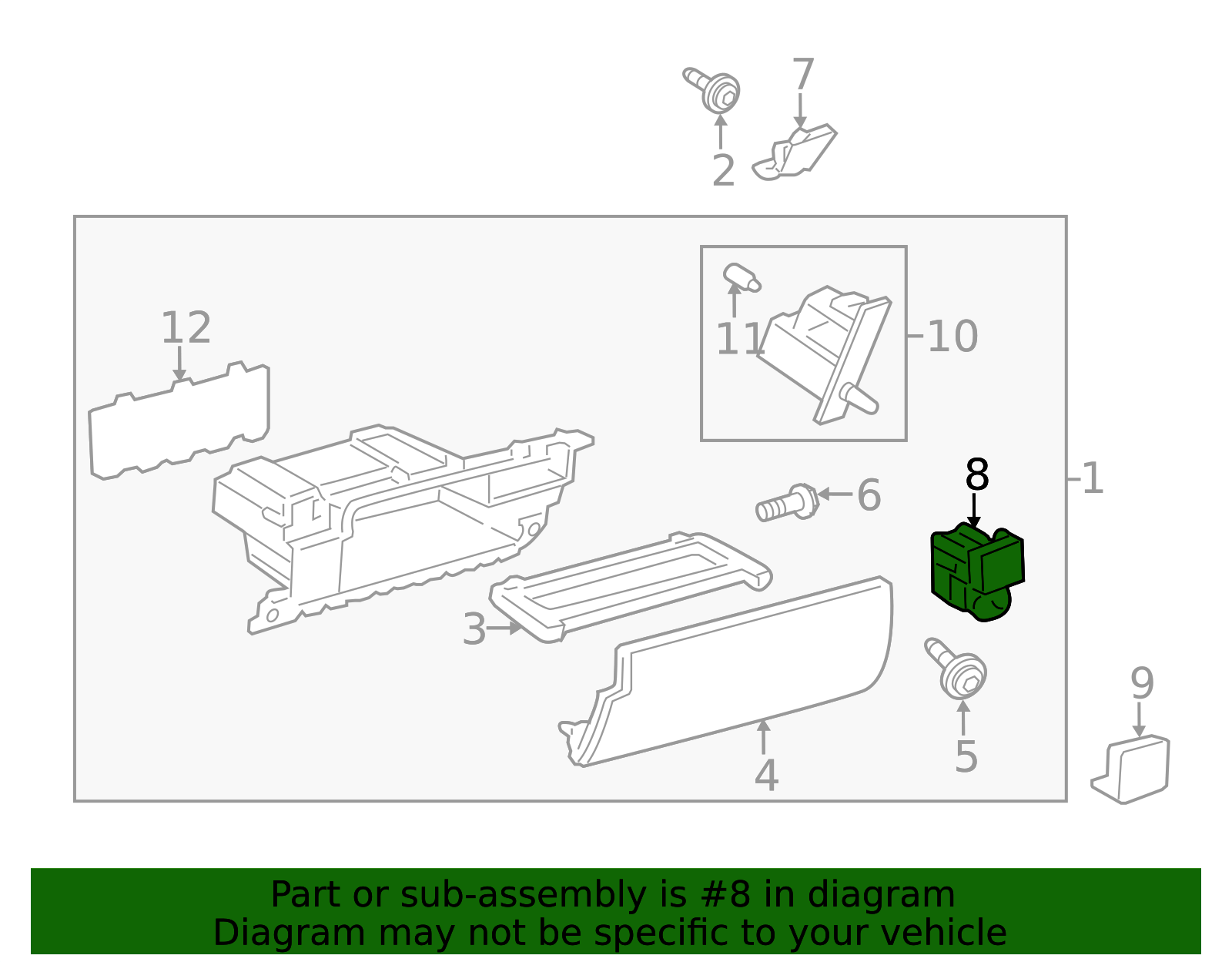 2013-2015 Toyota Land Cruiser Lock 55560-60040-A1 | Toyota Parts
