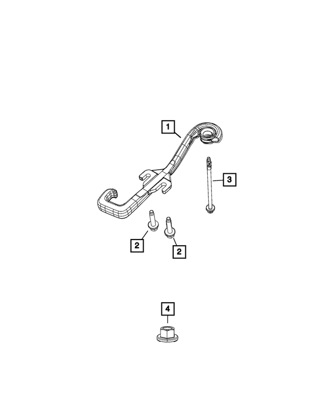 68425485AB - Frame, Bumper and Fascia: Tow Hook, Left for Mopar Image