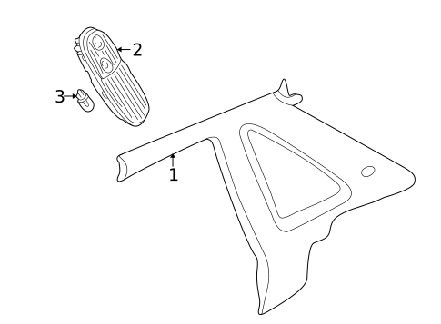 Interior Trim - Quarter Panels for 2001 Jaguar XJ8 #0