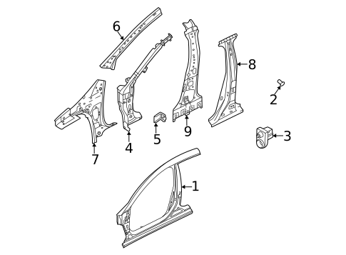 Center Pillar for 2025 Nissan Sentra #0
