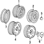42700SH2A04 - Suspension: Wheel, Steel for Honda: CRX Image