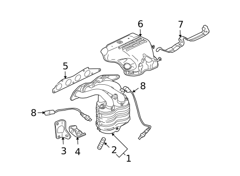 Exhaust Manifold for 2006 Mitsubishi Eclipse #0