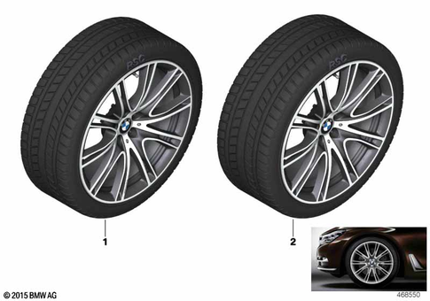 Complete Wheel Winter for 2019 BMW 740eX #4