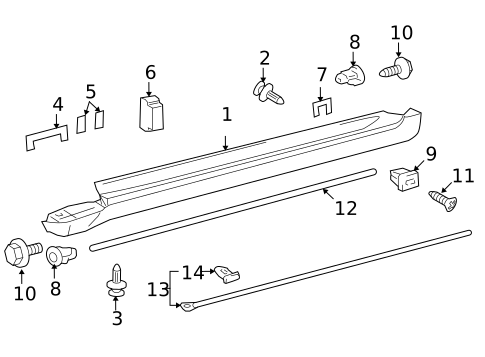 Exterior Trim - Pillars for 2011 Lexus GS450h #0