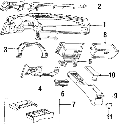 Instrument Panel for 1988 Toyota Celica #0