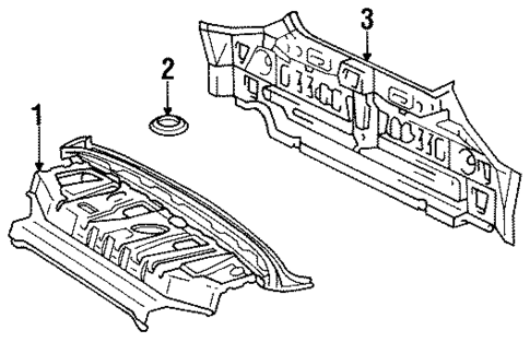Rear Body for 1998 Toyota Avalon #0