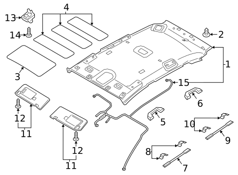 Interior Trim - Roof for 2018 Hyundai Tucson #0