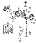 5086685AA - Front Axle; American Axle 235 MM Single Rear Wheel; Differential and Drive Line: Hex Head Bolt, Mounting for Dodge: Ram 1500, Ram 2500, Ram 3500 | Ram: 2500, 3500 Image