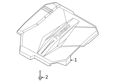 Engine Appearance Cover for 2022 Hyundai Santa Fe #0