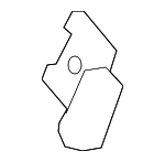 3C98273739B9 - Body: Lift-gate Stop Bumper for Volkswagen Image