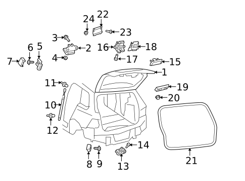 Lift Gate for 2012 Volkswagen Jetta #0