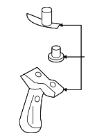 10392674 - Body: Pull Strap for Chevrolet: Malibu | Hummer: H2 | Saturn: Aura Image
