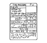 28181FE220 - Body: Tire Info Label for Subaru Image