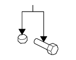 1K0898053 - Body: Height Adjuster Hardware Kit for Volkswagen Image