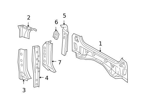 Rear Body for 2005 Scion xB #0