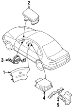 J85101M501 - Electrical: Driver Air Bag for Nissan: 200SX, Sentra Image