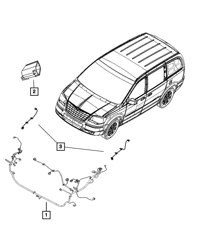 68067832AE - Electrical: Headlamp Wiring for Mopar Image image