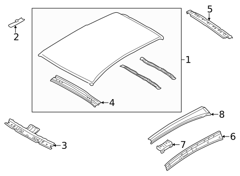 Roof & Components for 2017 Subaru Crosstrek #0