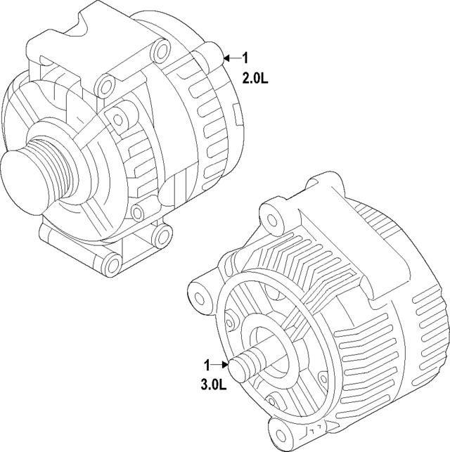 6L903024K - Electrical: Alternator for Audi Image