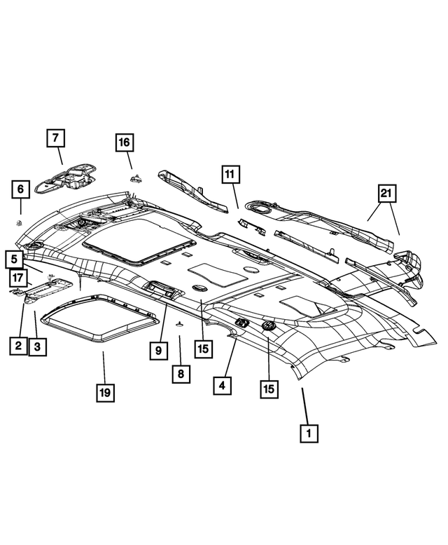 TY98DW1AA - Interior Trim: Push Pin for Chrysler: Town &amp; Country | Dodge: Grand Caravan Image