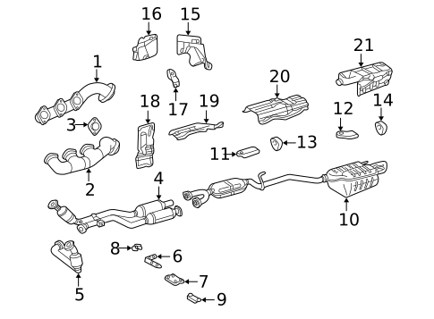 Exhaust Manifold for 2002 Mercedes-Benz CLK430 #0