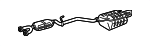 2084900721 - Exhaust: Muffler &amp; Pipe for Mercedes-Benz Image