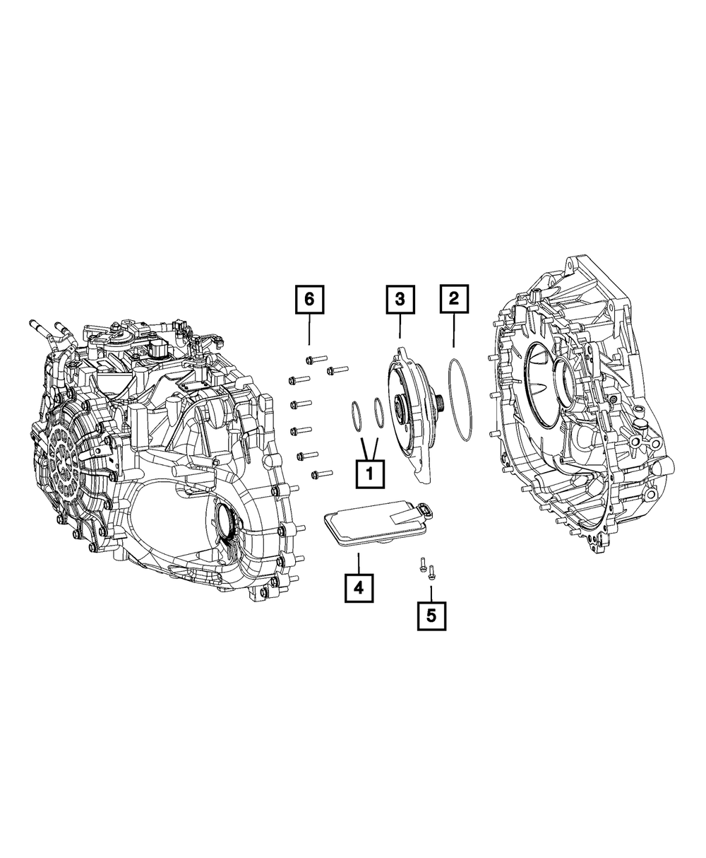 NEW OEM Mopar Transmission Oil Filter Kit For Dodge Chrysler - 4864505AB