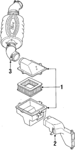 E7ZZ9600C - : Air Cleaner for Ford Image
