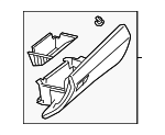 20468009987L26 - Body: Glove Box Door for Mercedes-Benz Image