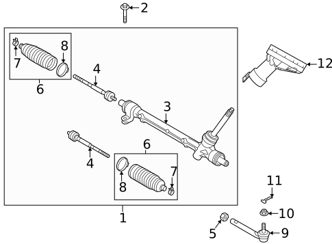 Steering Gear & Linkage for 2023 Mazda CX-30 #0