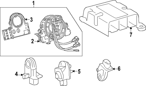 Air Bag Components for 2025 Toyota Crown Signia #1