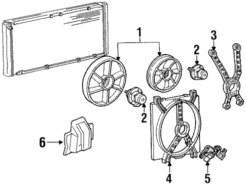 Cooling Fan for 1997 Oldsmobile Regency #0