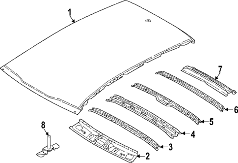 Roof & Components for 2023 Kia Niro EV #0