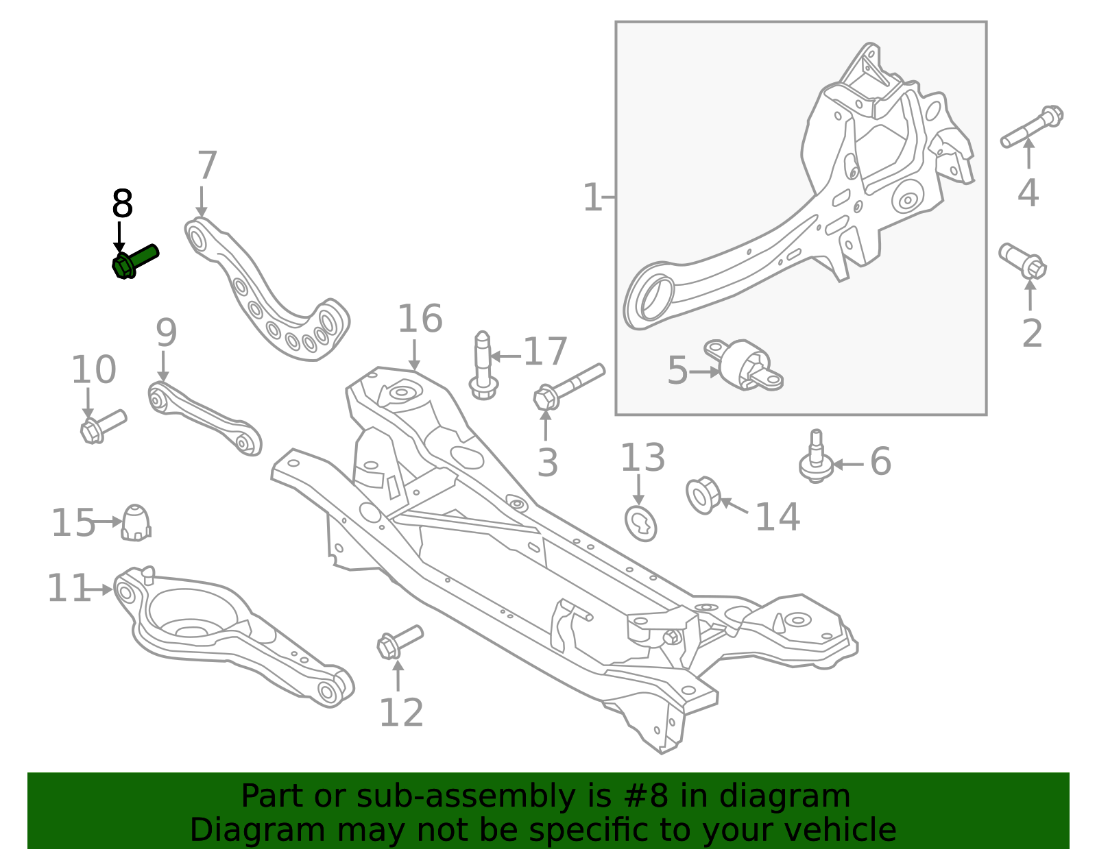 S442 Genuine OEM Ford Part - Lateral Arm Bolt W715486-S442 | Genuine OEM ...