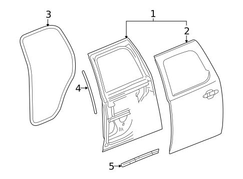Door & Components for 2010 Chevrolet Silverado 1500 #2