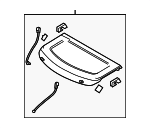 BBN968310E02 - Body: Pkg Tray Trim for Mazda Image