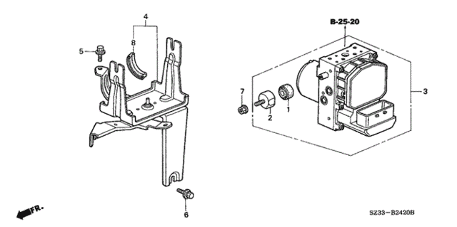 VSA Modulator ('00-'03) for 2001 Acura RL #0