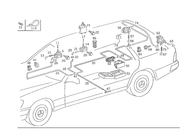 2028000048 - Vacuum System: Pump for Mercedes-Benz Image image