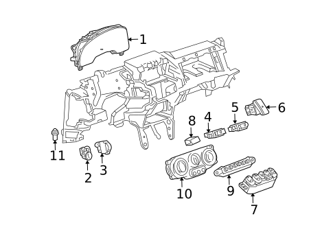 Switches for 2009 Chevrolet Equinox #1